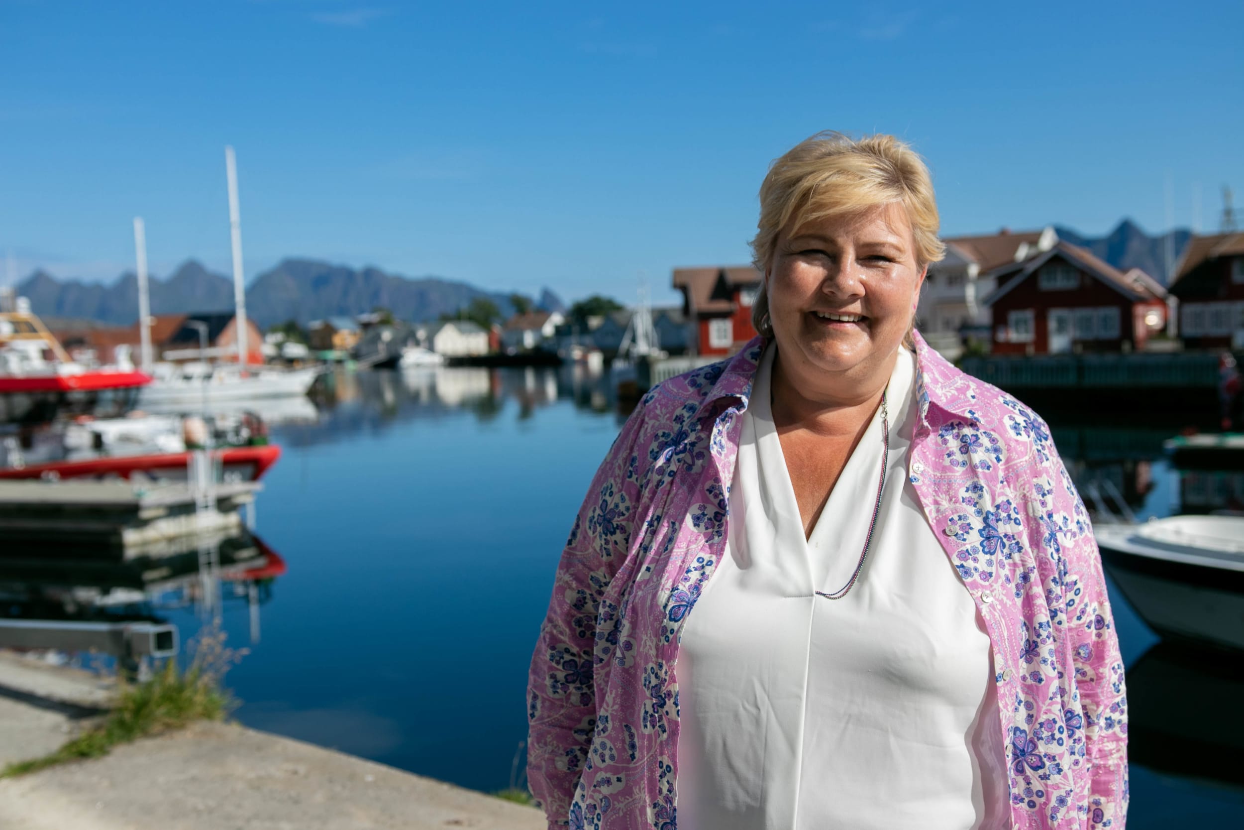 Erna Solberg portrett